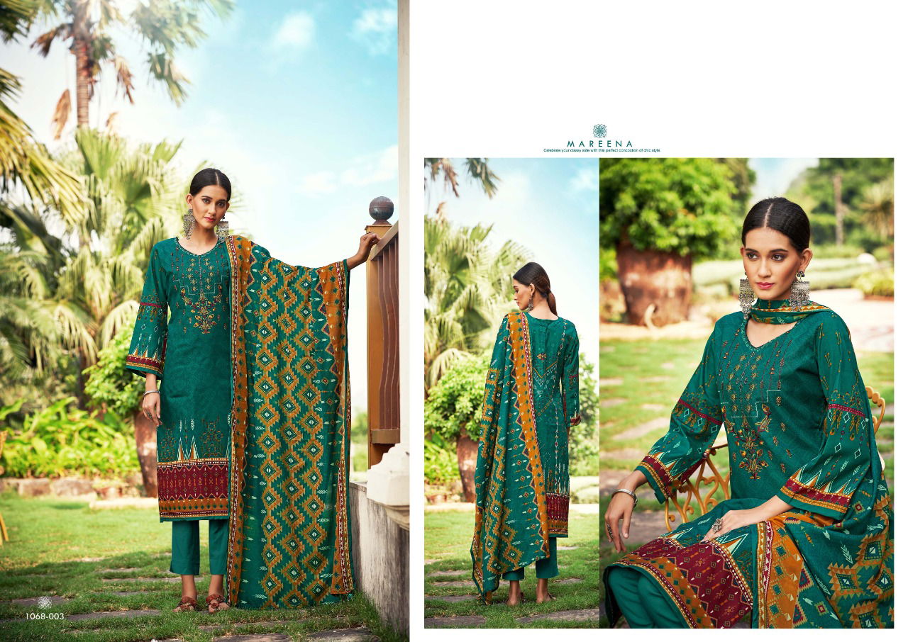Romani Mareena 6th Wholesale Cotton Printed Readymade Suit Catalog

